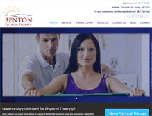 Tablet Screenshot of bentonphysicaltherapy.com